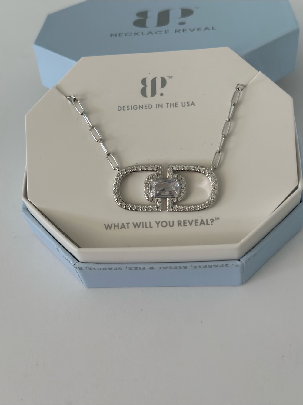 NIB Bomb Party “Inner Power Shines Through” necklace 18”+ 2.5” extender NK96640